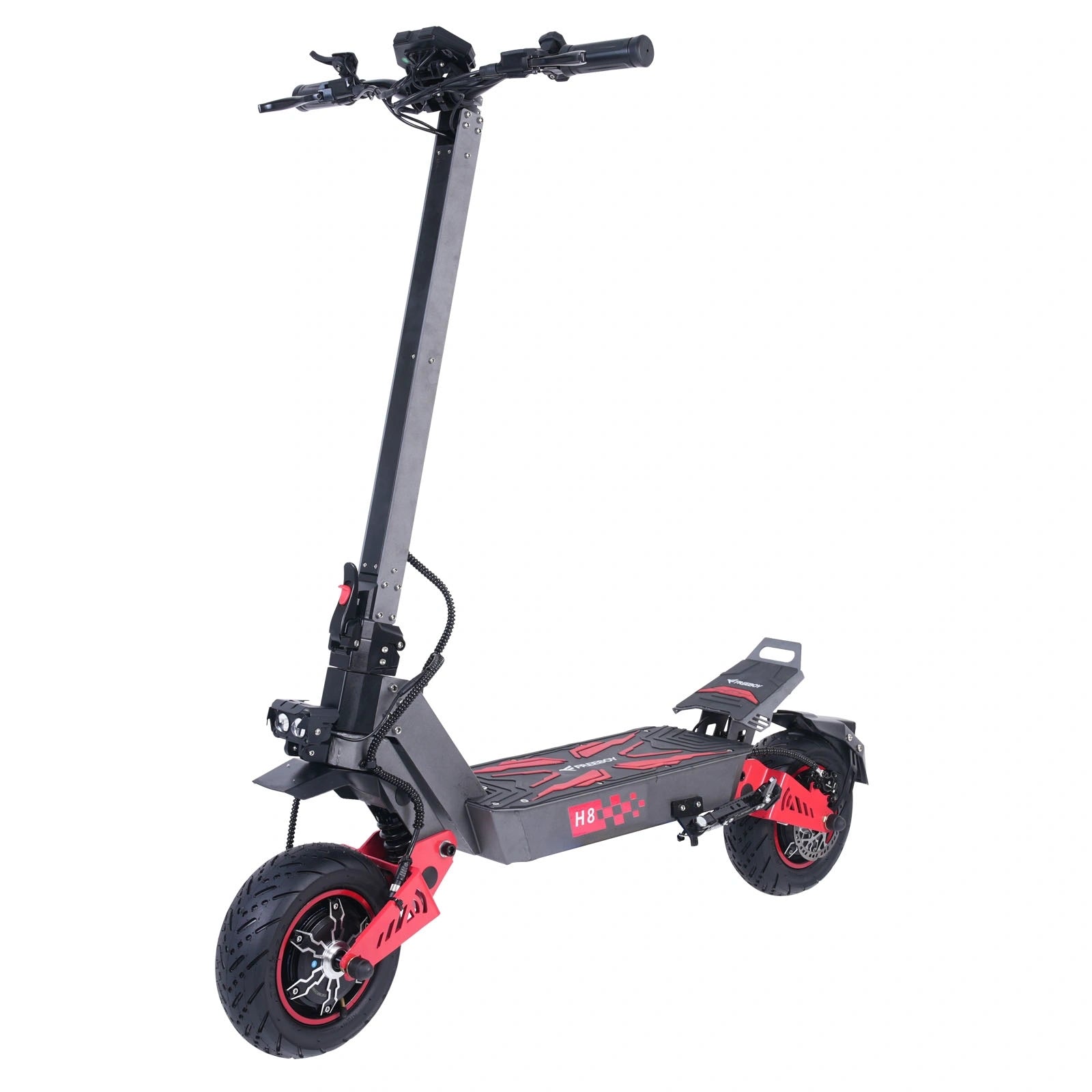 Freeboy H8 Electric Scooter | Rugged Commuter Scooter with Enhanced Stability, Suspension Comfort & Sporty Design