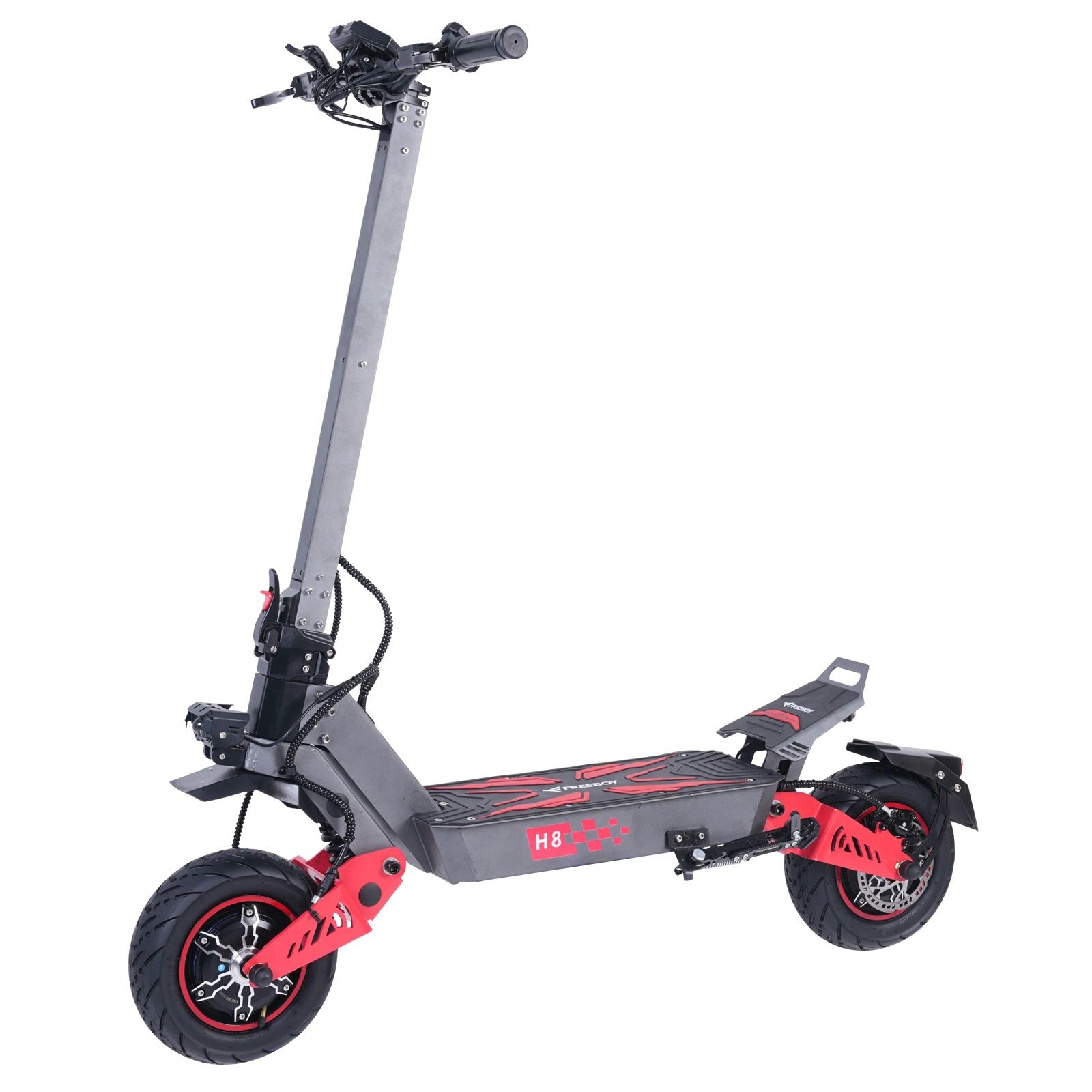 Freeboy H8 Electric Scooter | Rugged Commuter Scooter with Enhanced Stability, Suspension Comfort & Sporty Design