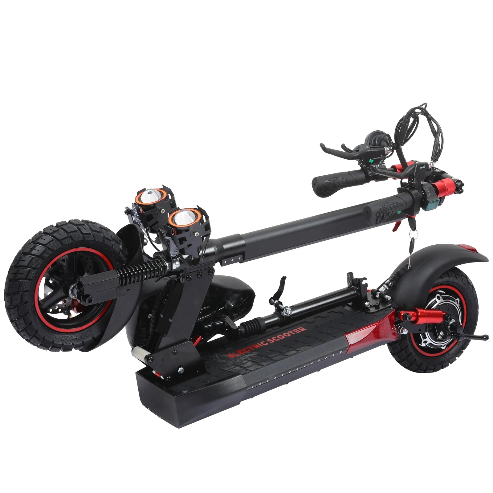 Freeboy J01 Electric Scooter with Seat | Foldable Commuter Scooter with Dual Suspension, Comfortable Ride & Long-Distance Design