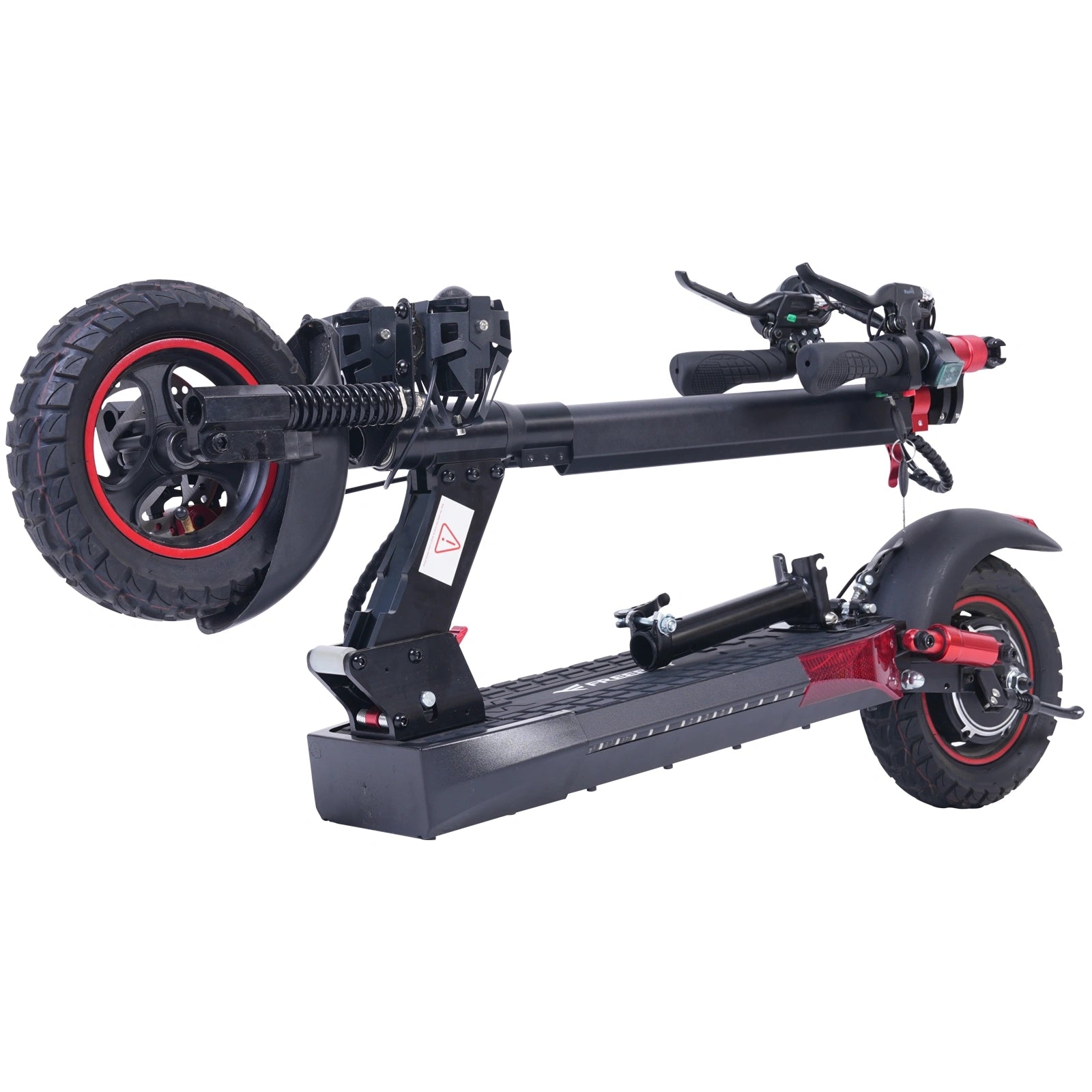 Freeboy J01 Electric Scooter with Seat | Foldable Commuter Scooter with Dual Suspension, Comfortable Ride & Long-Distance Design