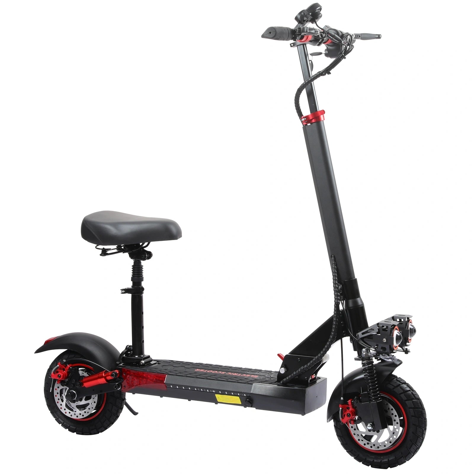 Freeboy J01 Electric Scooter with Seat | Foldable Commuter Scooter with Dual Suspension, Comfortable Ride & Long-Distance Design