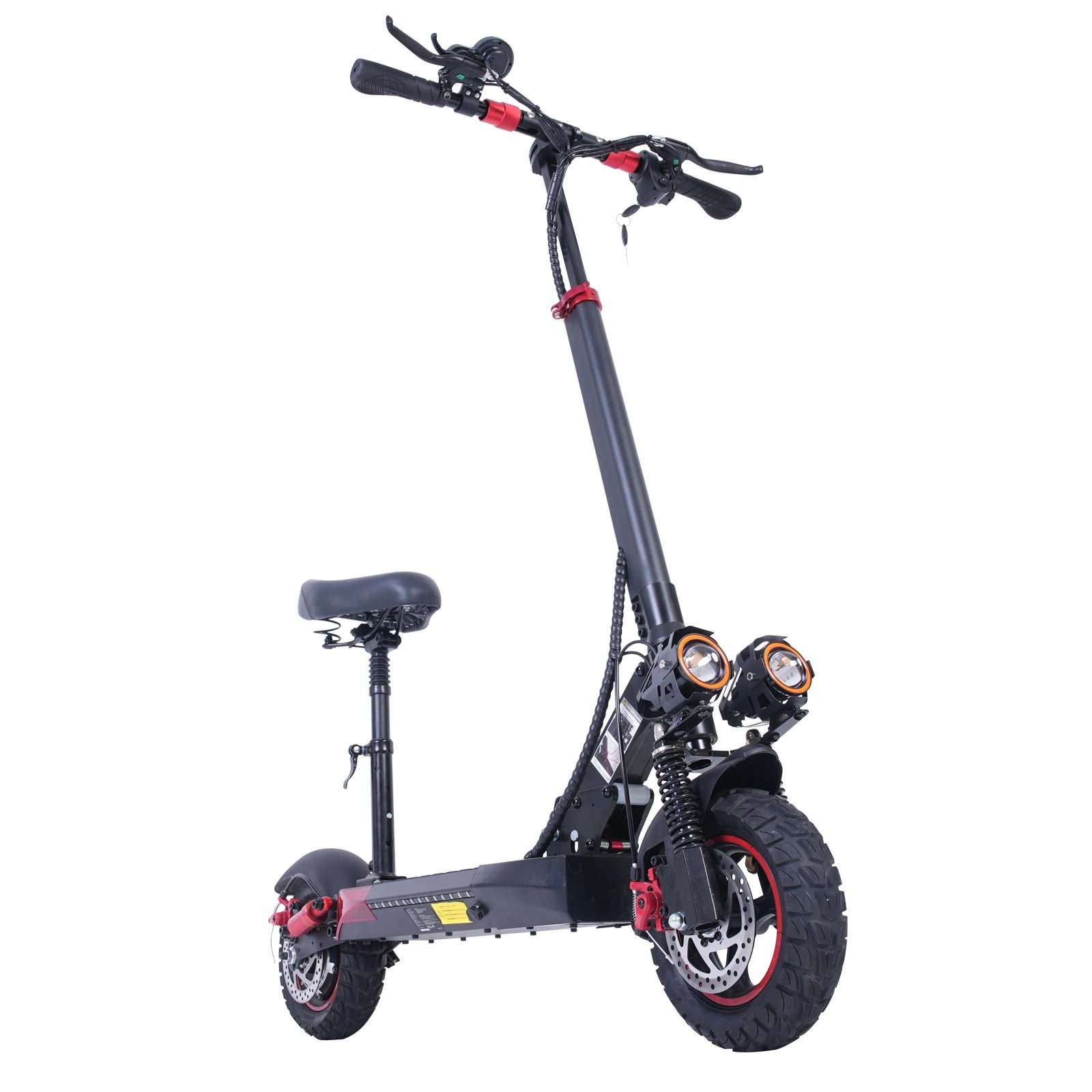 Freeboy J01 Electric Scooter with Seat | Foldable Commuter Scooter with Dual Suspension, Comfortable Ride & Long-Distance Design