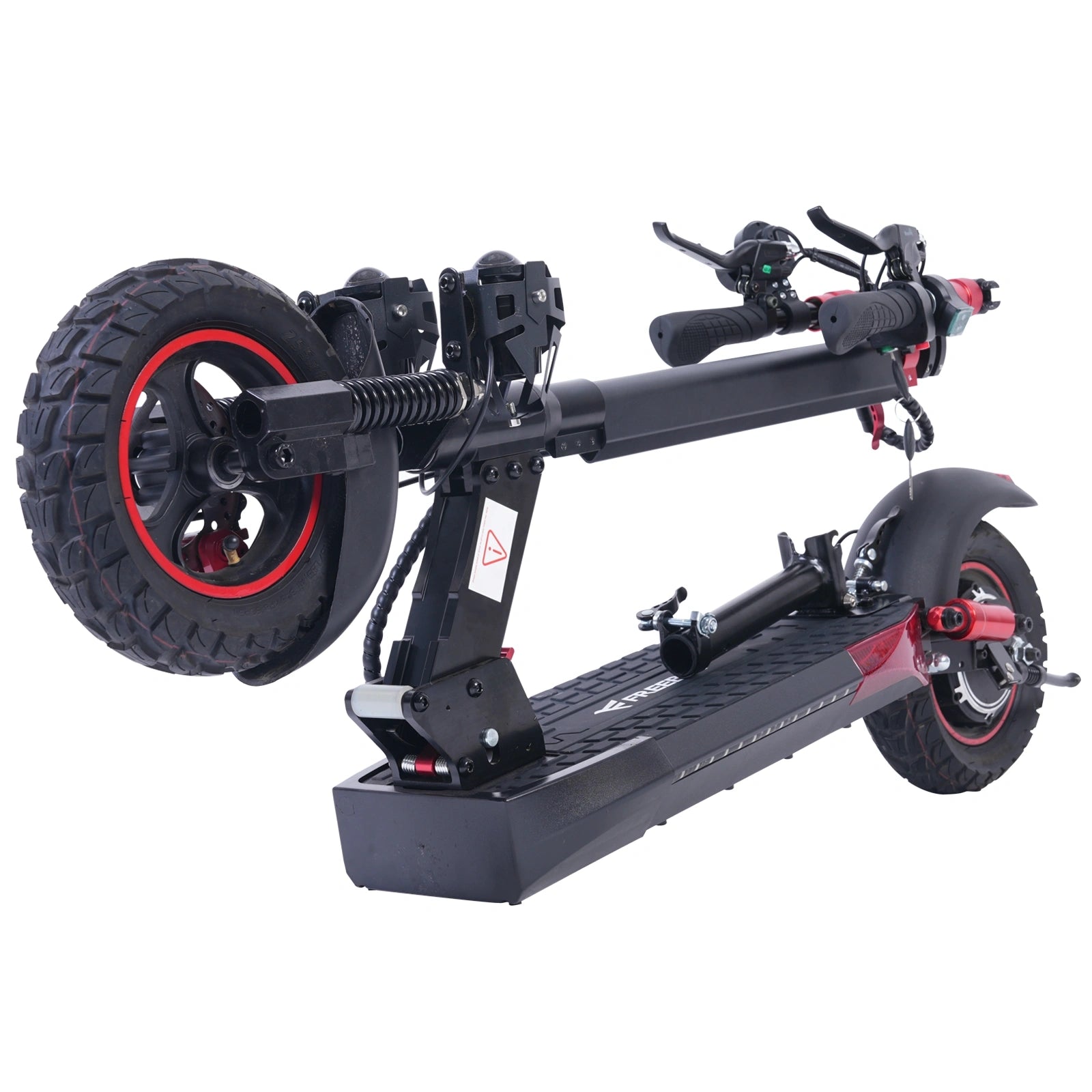 Freeboy J01 Electric Scooter with Seat | Foldable Commuter Scooter with Dual Suspension, Comfortable Ride & Long-Distance Design