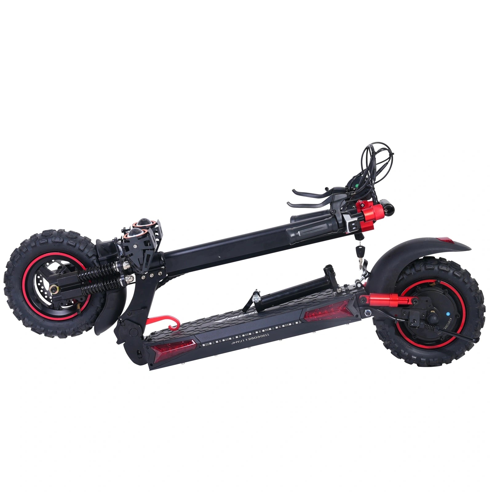 Freeboy J11MAX Electric Scooter with Seat | Long-Range Folding Scooter Featuring Dual Suspension, Stable Ride & All-Terrain Comfort