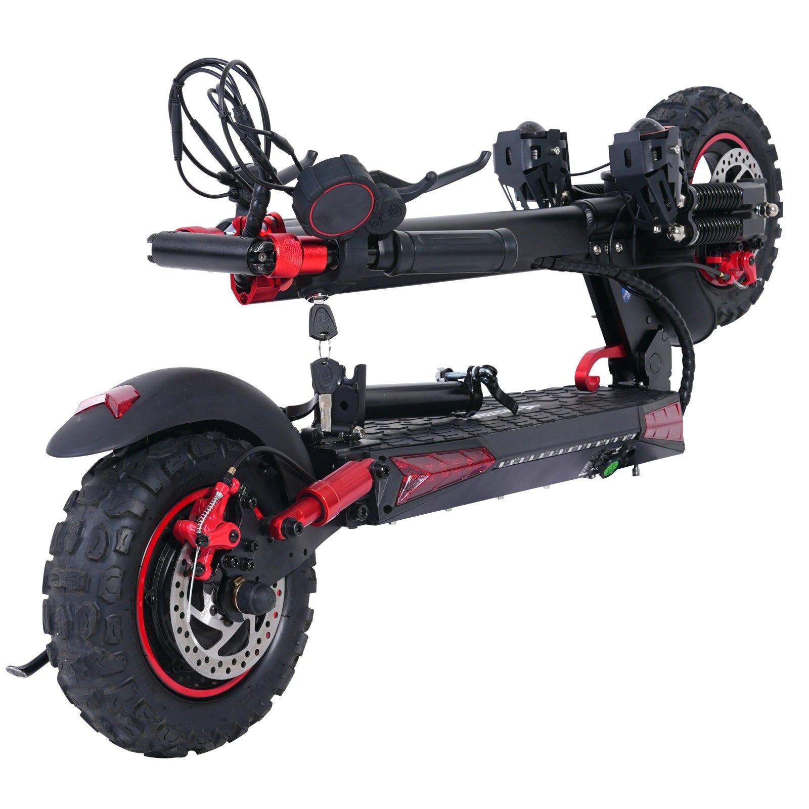 Freeboy J11MAX Electric Scooter with Seat | Long-Range Folding Scooter Featuring Dual Suspension, Stable Ride & All-Terrain Comfort