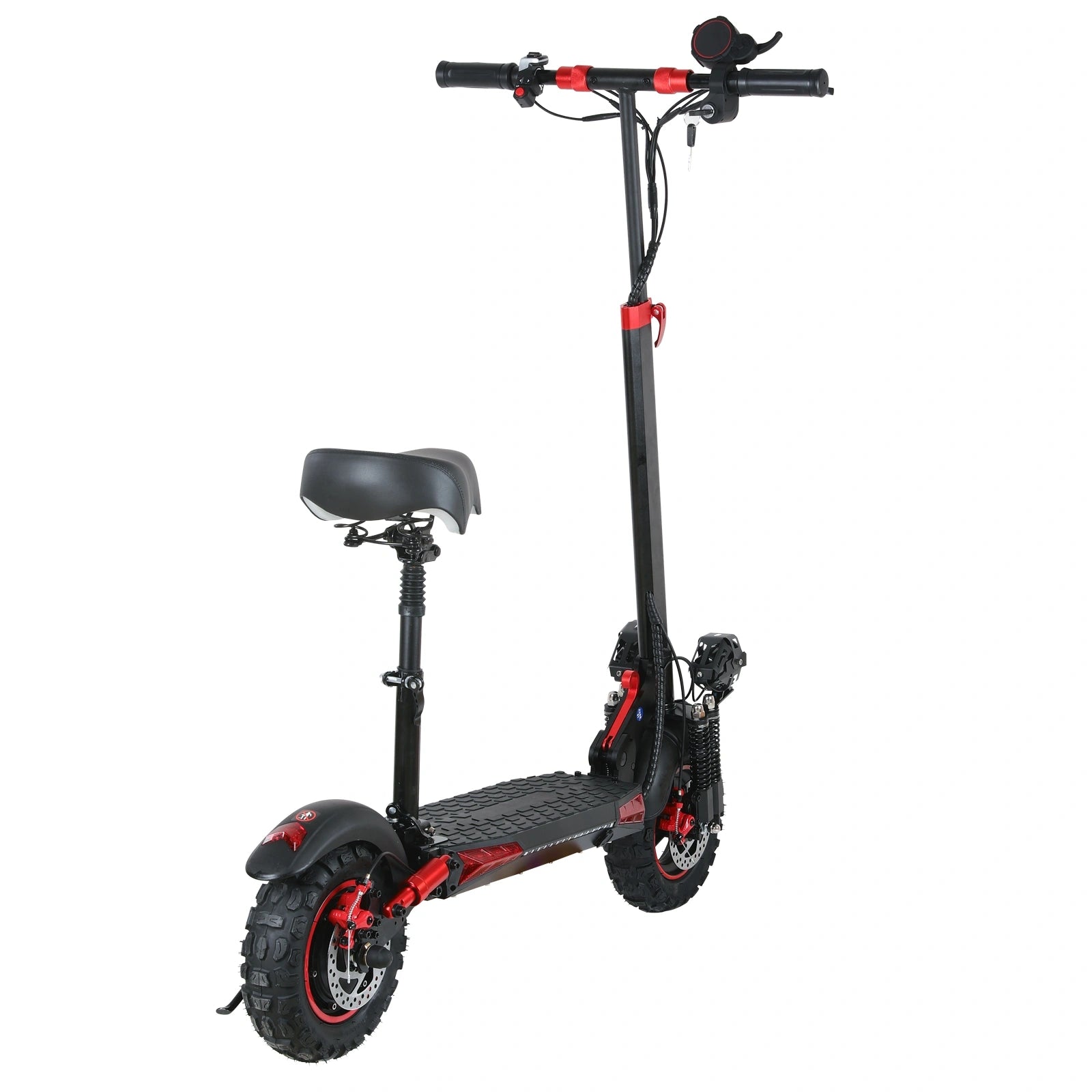 Freeboy J11MAX Electric Scooter with Seat | Long-Range Folding Scooter Featuring Dual Suspension, Stable Ride & All-Terrain Comfort