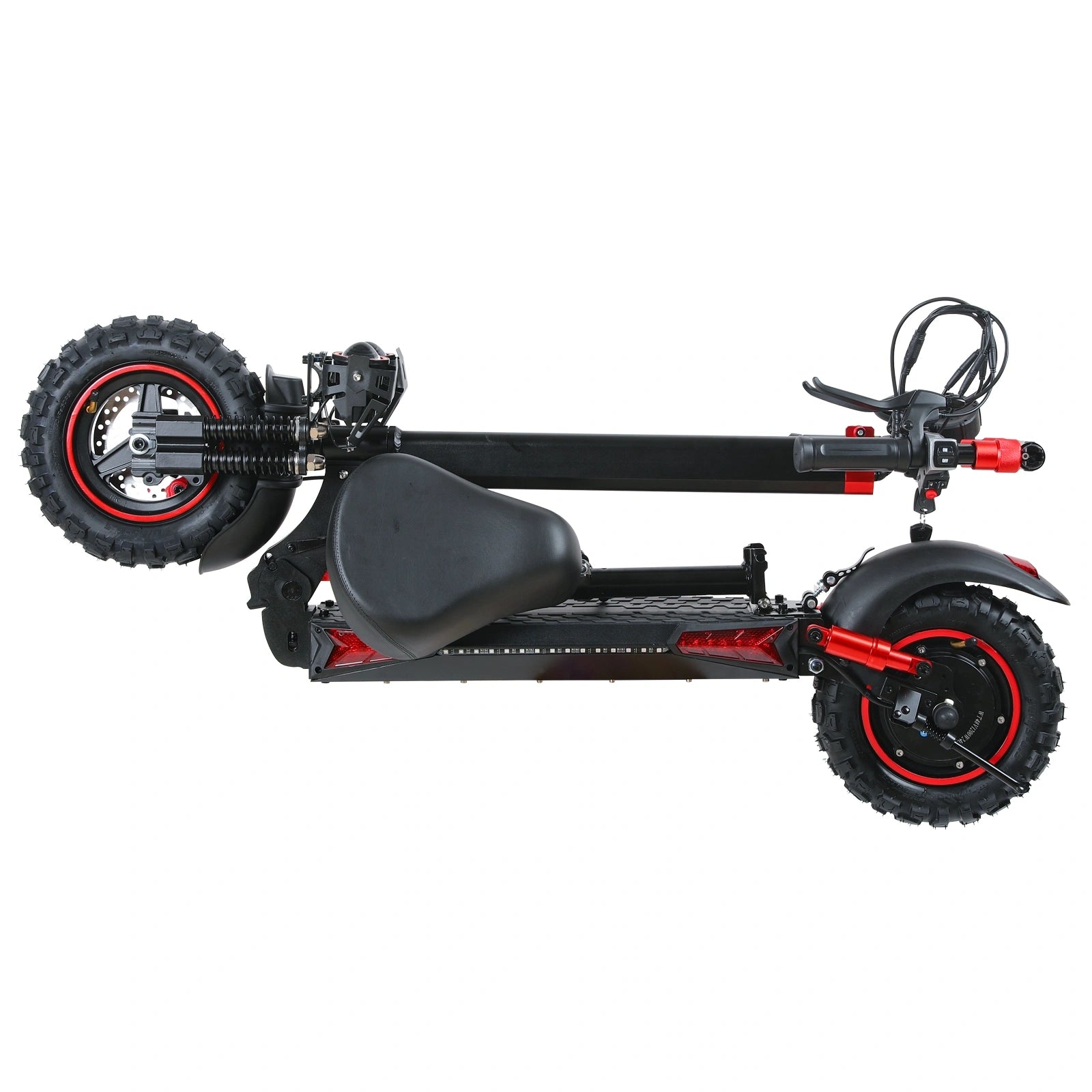 Freeboy J11MAX Electric Scooter with Seat | Long-Range Folding Scooter Featuring Dual Suspension, Stable Ride & All-Terrain Comfort