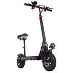 Freeboy J11MAX Electric Scooter with Seat | Long-Range Folding Scooter Featuring Dual Suspension, Stable Ride & All-Terrain Comfort