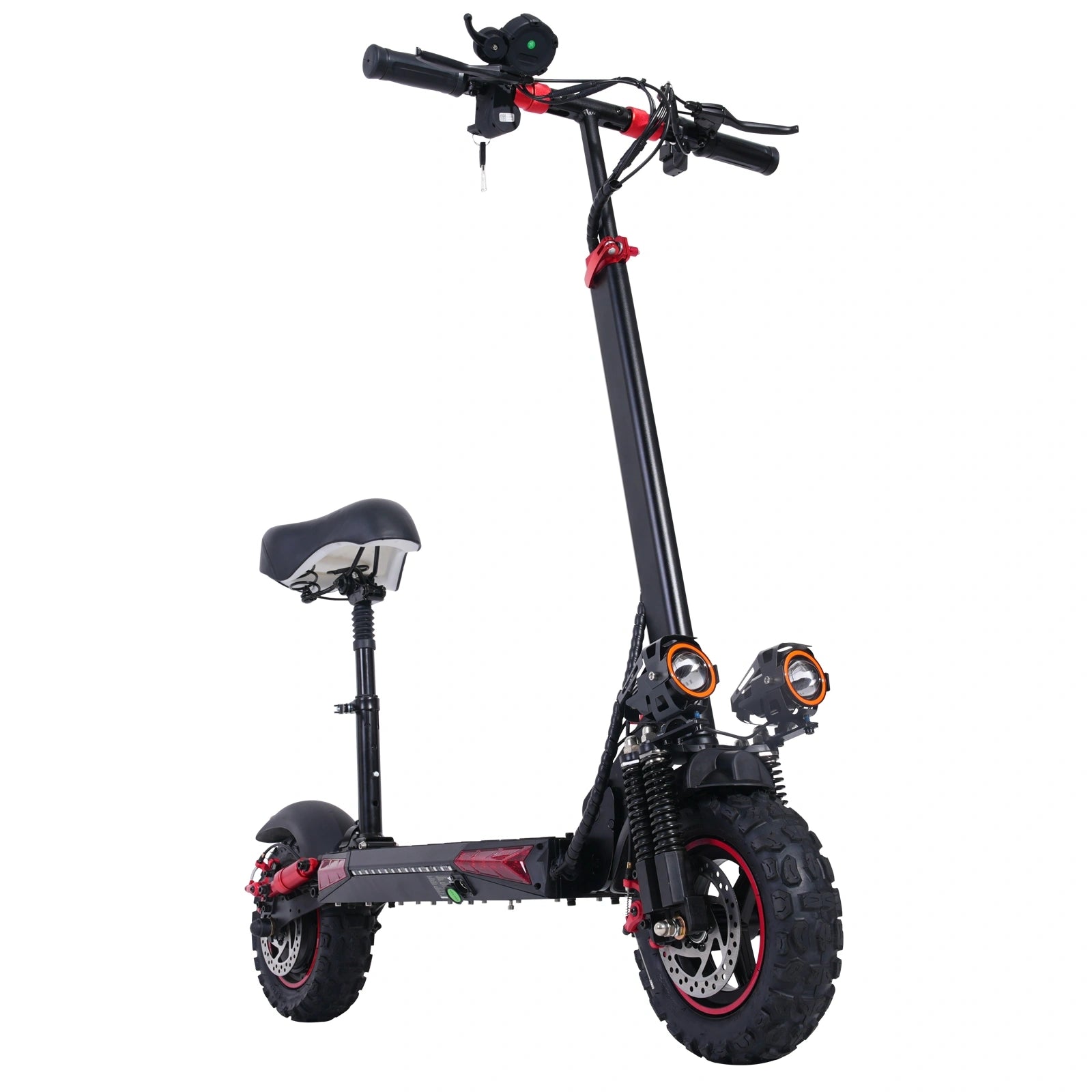 Freeboy J11MAX Electric Scooter with Seat | Long-Range Folding Scooter Featuring Dual Suspension, Stable Ride & All-Terrain Comfort
