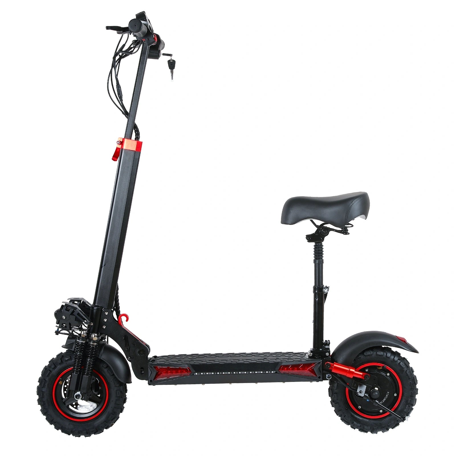 Freeboy J11MAX Electric Scooter with Seat | Long-Range Folding Scooter Featuring Dual Suspension, Stable Ride & All-Terrain Comfort