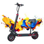 Freeboy J11MAX Electric Scooter with Seat | Long-Range Folding Scooter Featuring Dual Suspension, Stable Ride & All-Terrain Comfort