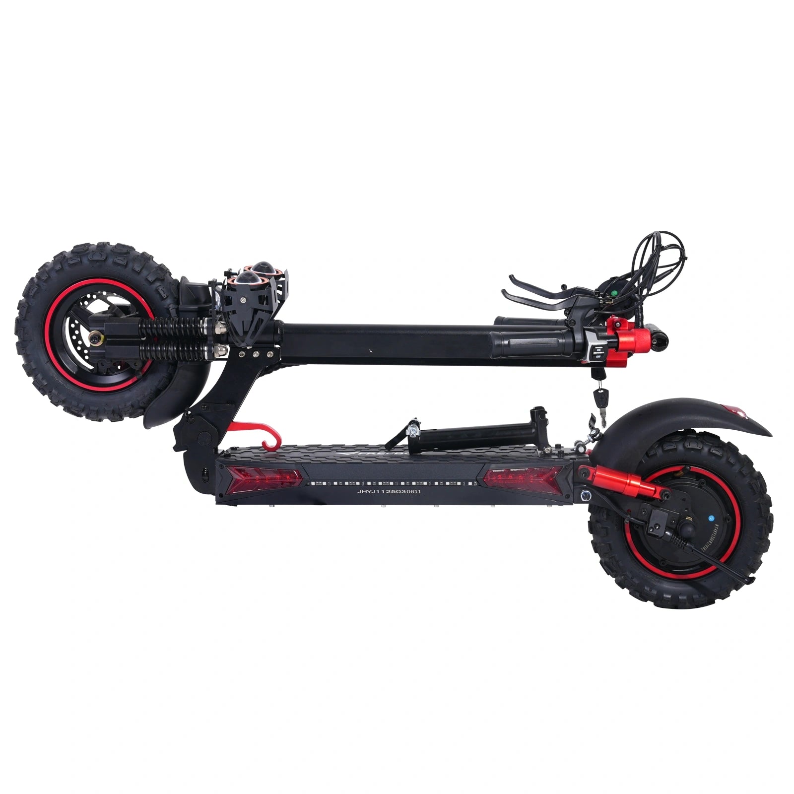 Freeboy J11MAX Electric Scooter with Seat | Long-Range Folding Scooter Featuring Dual Suspension, Stable Ride & All-Terrain Comfort