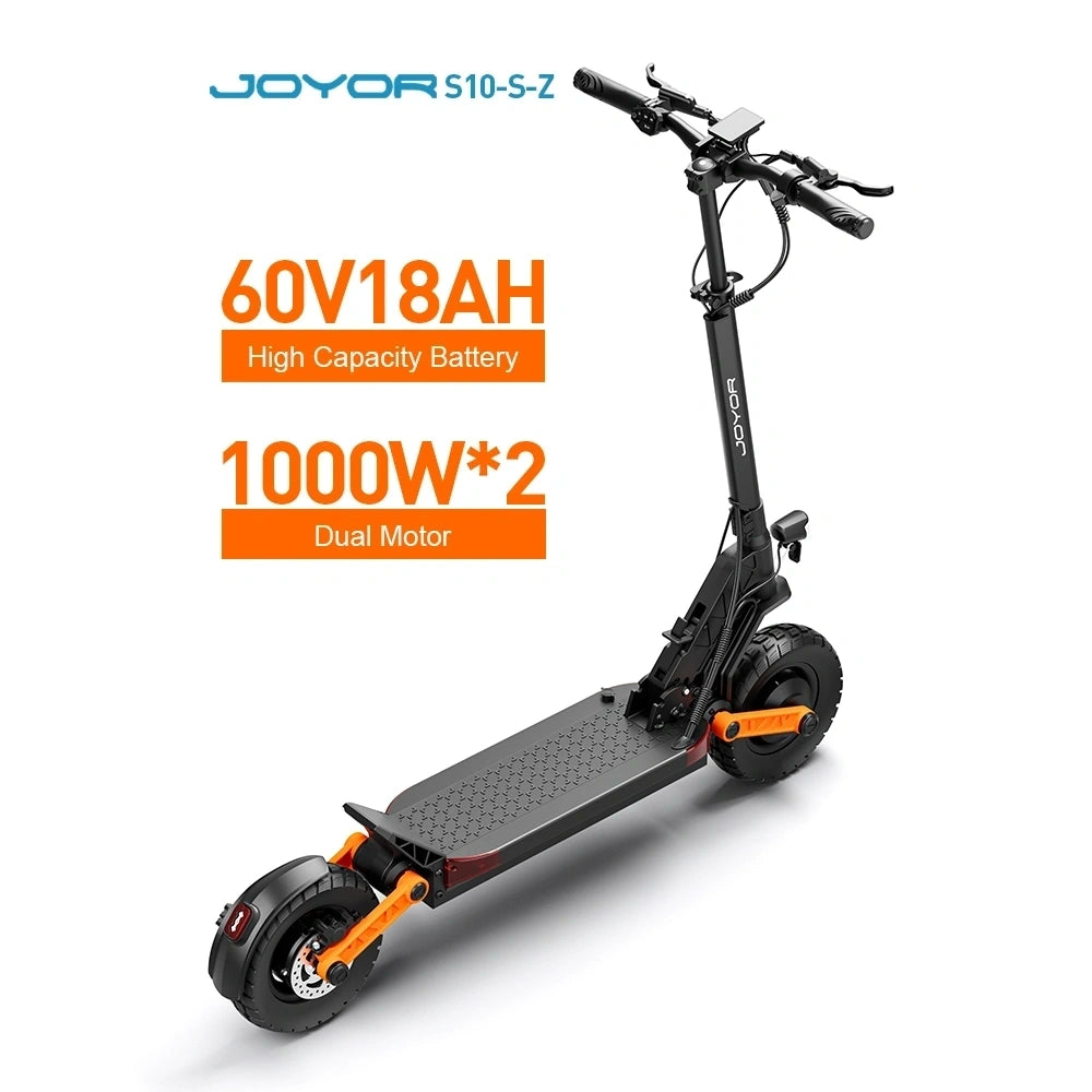 JOYOR S10-S-Z Performance Electric Scooter | Premium Urban Adventure Scooter with Rugged Design & Advanced Suspension System