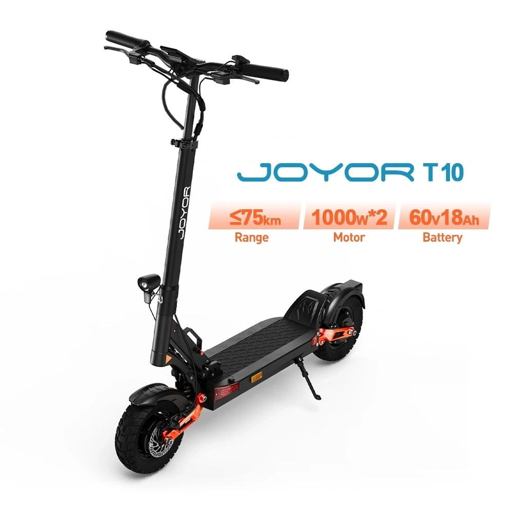 JOYOR T10 Electric Scooter | High Performance Off-Road Scooter with Dual Suspension, Powerful Motor & Long Range Riding
