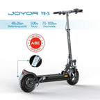 JOYOR Y8-S Premium Electric Scooter | Stylish Urban Commuter Scooter with Long Range Battery & Smooth Suspension System